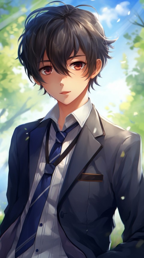 Cute School Anime Boy Aesthetic (308)