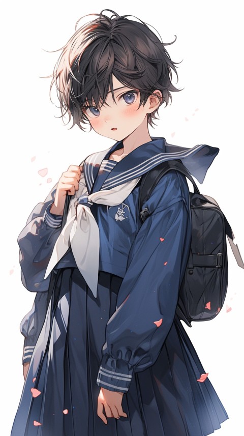 Cute School Anime Boy Aesthetic (322)