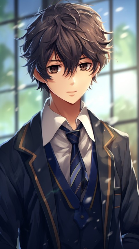 Cute School Anime Boy Aesthetic (306)