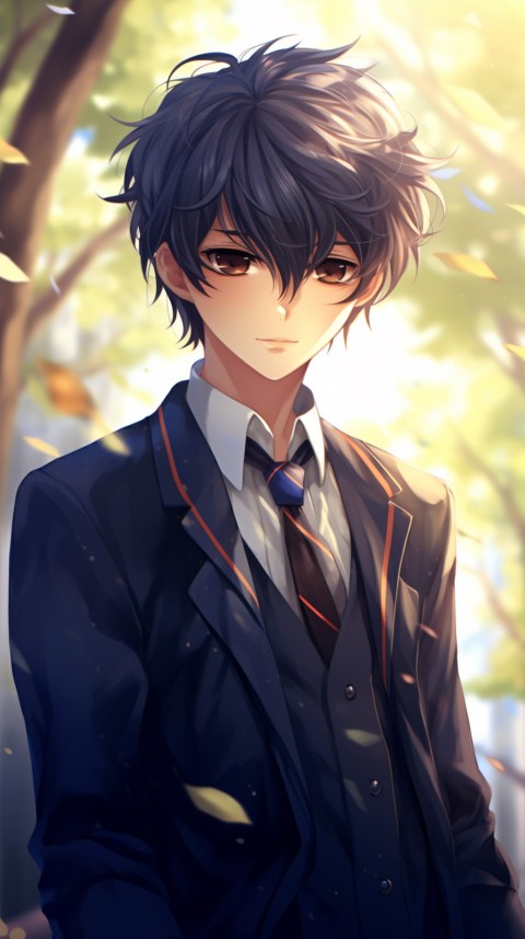 Cute School Anime Boy Aesthetic (307)