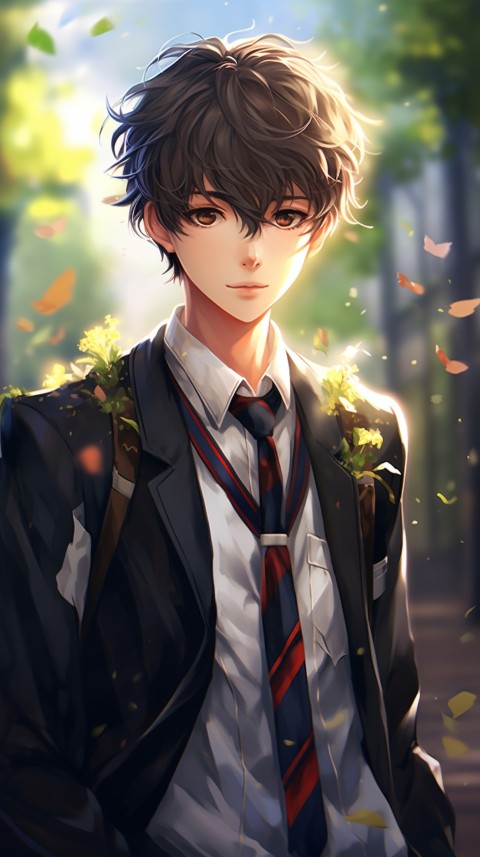 Cute School Anime Boy Aesthetic (309)