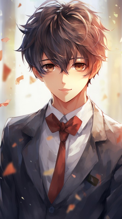 Cute School Anime Boy Aesthetic (318)