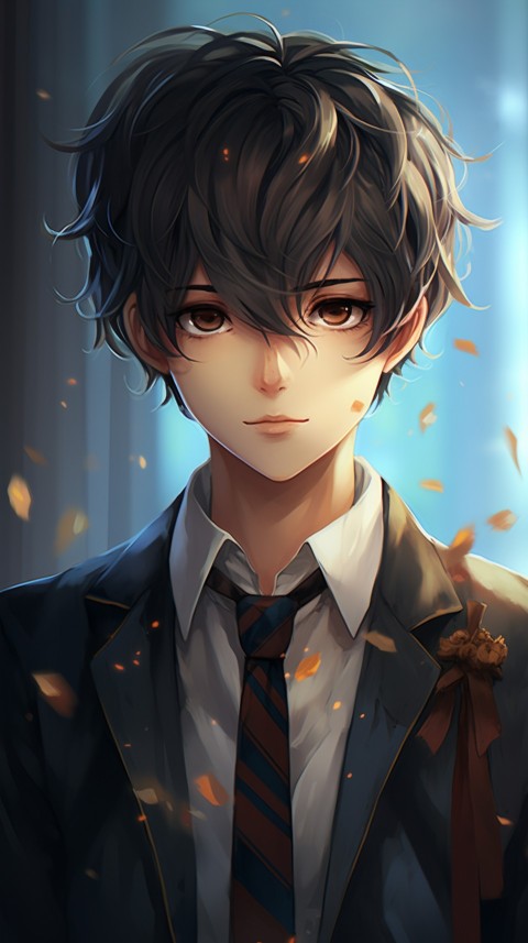 Cute School Anime Boy Aesthetic (312)