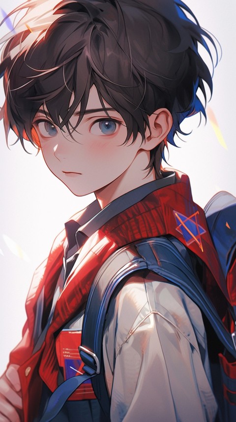 Cute School Anime Boy Aesthetic (304)