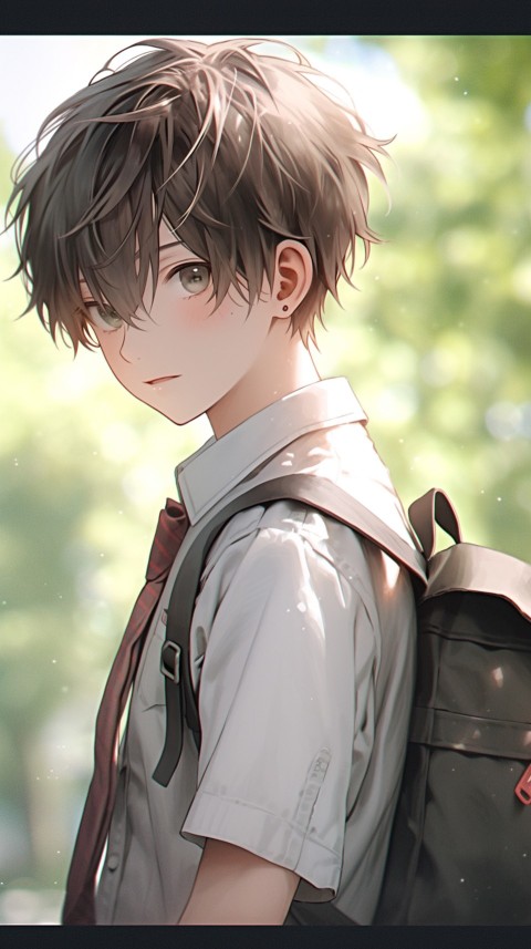 Cute School Anime Boy Aesthetic (316)