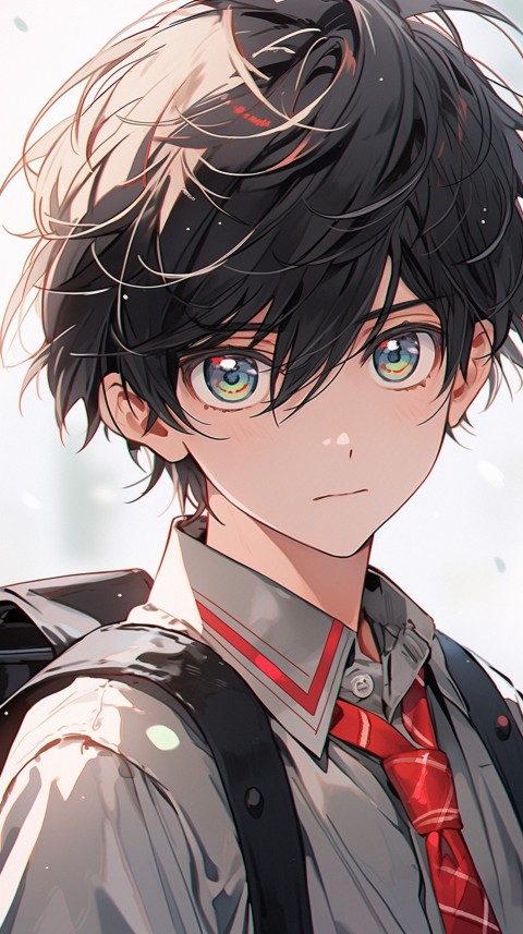 Cute School Anime Boy Aesthetic (315)