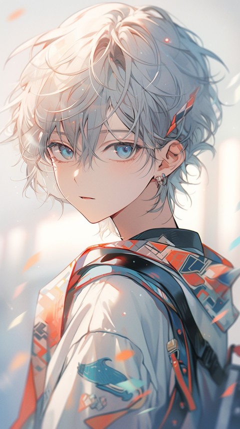 Cute School Anime Boy Aesthetic (302)