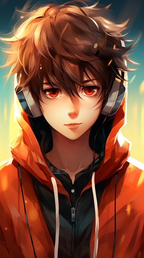 Portrait of Cute Anime Boy Aesthetic (211)