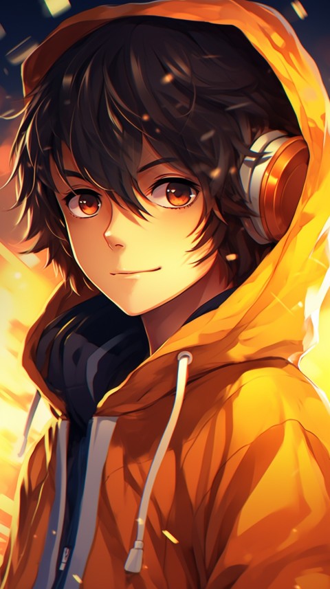 Portrait of Cute Anime Boy Aesthetic (214)