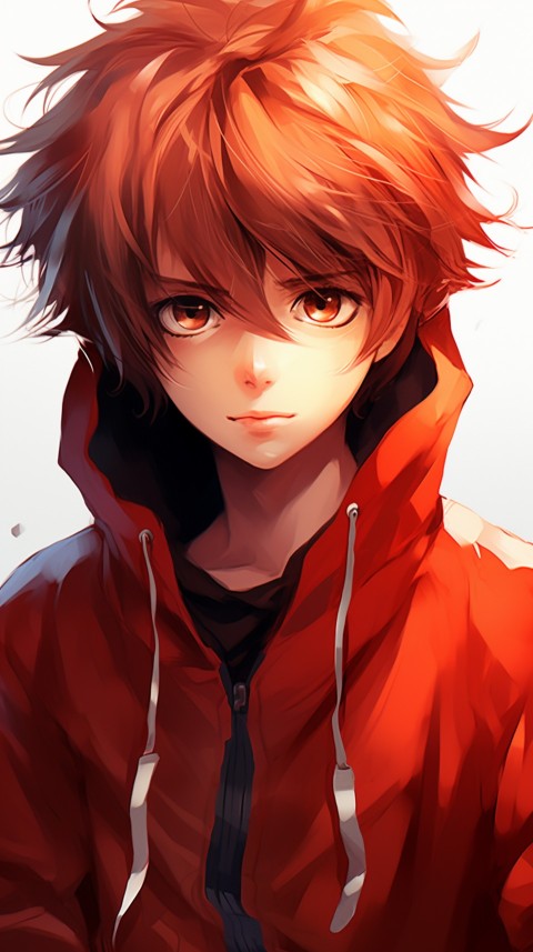 Portrait of Cute Anime Boy Aesthetic (212)