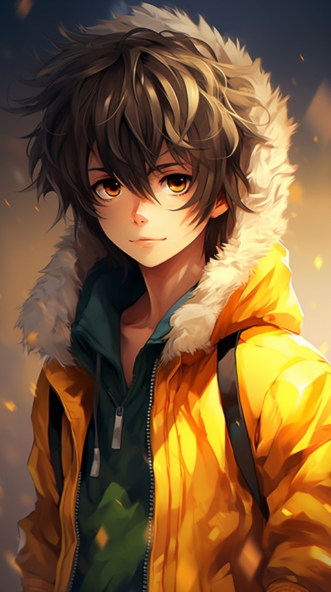 Portrait of Cute Anime Boy Aesthetic (209)