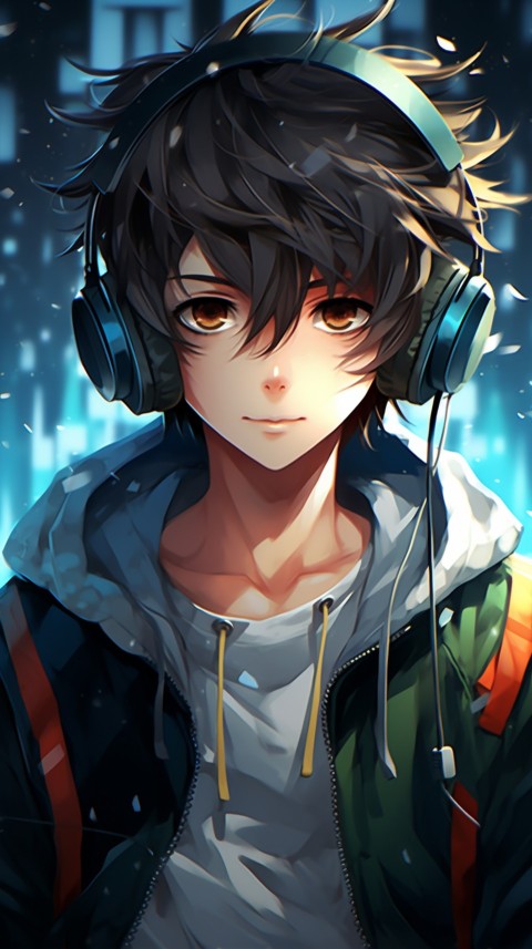 Portrait of Cute Anime Boy Aesthetic (215)