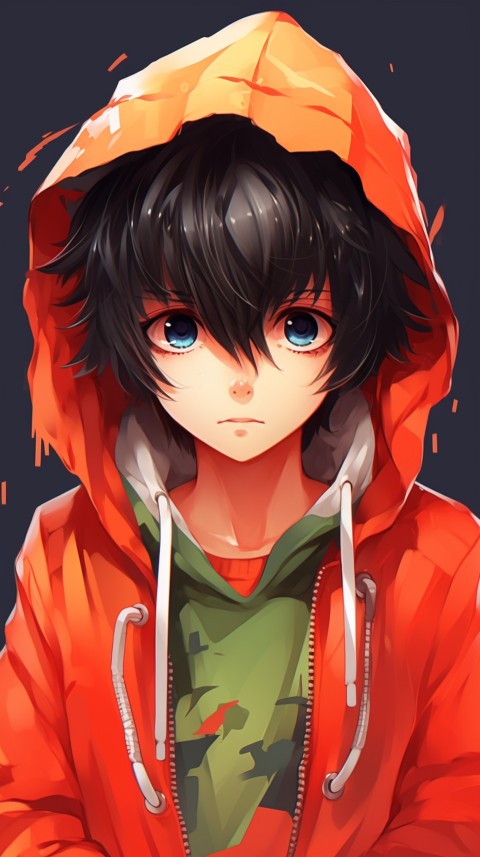 Portrait of Cute Anime Boy Aesthetic (281)