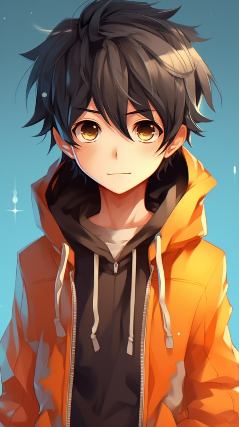 Portrait of Cute Anime Boy Aesthetic (264)