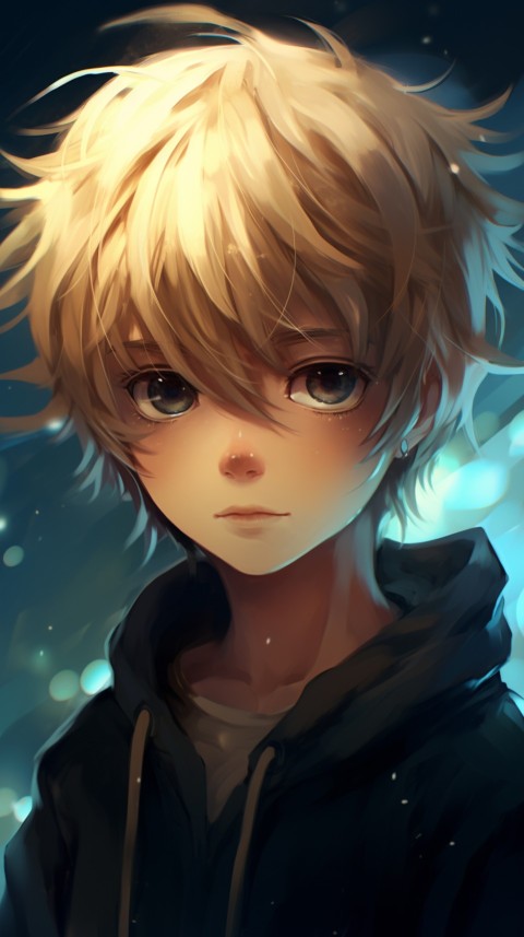 Portrait of Cute Anime Boy Aesthetic (267)