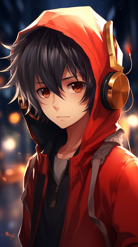 Portrait of Cute Anime Boy Aesthetic (257)