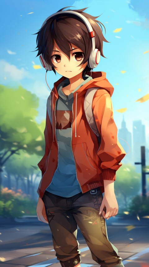 Portrait of Cute Anime Boy Aesthetic (258)