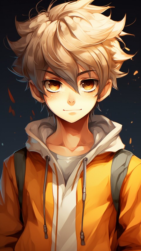 Portrait of Cute Anime Boy Aesthetic (285)