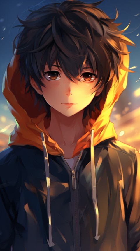 Portrait of Cute Anime Boy Aesthetic (259)