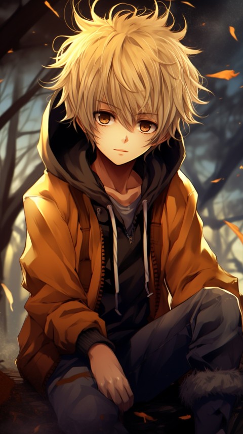 Portrait of Cute Anime Boy Aesthetic (253)