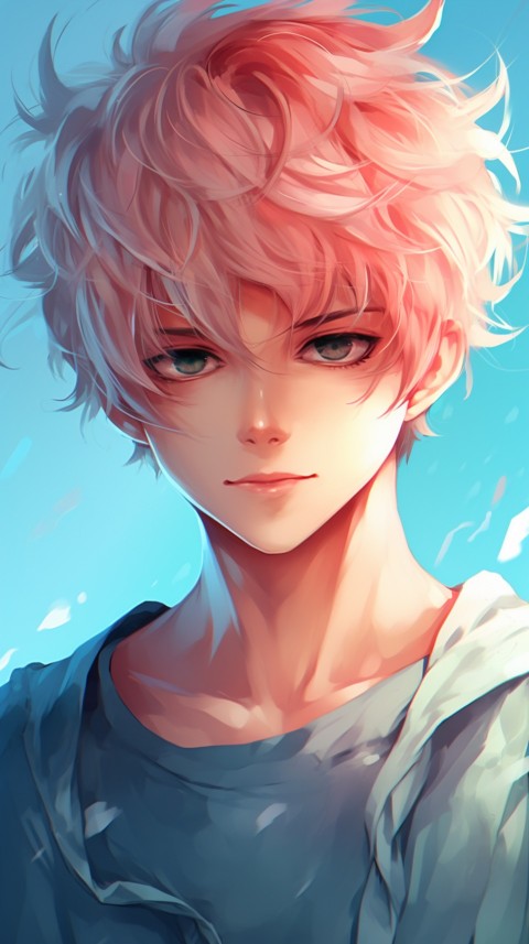 Portrait of Cute Anime Boy Aesthetic (296)