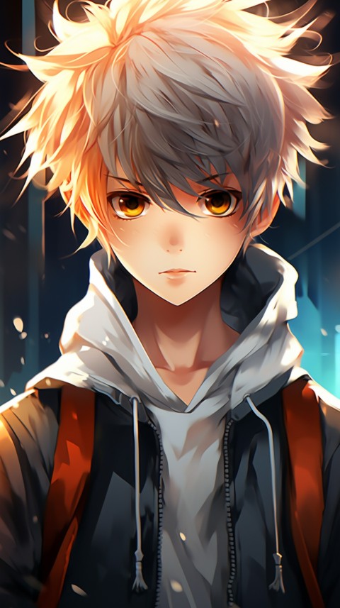 Portrait of Cute Anime Boy Aesthetic (283)