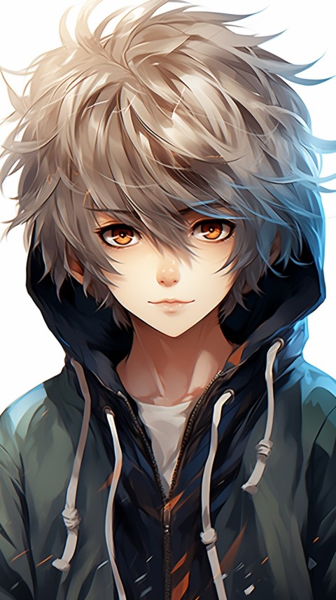 Portrait of Cute Anime Boy Aesthetic (268)
