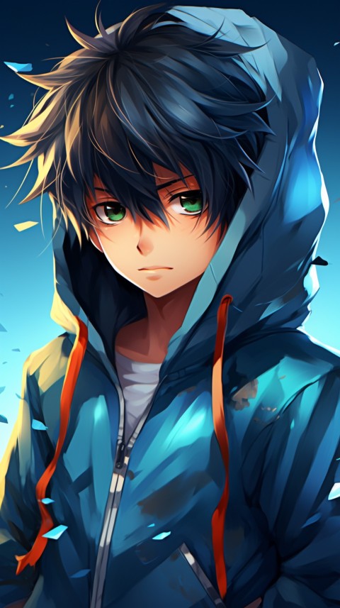 Portrait of Cute Anime Boy Aesthetic (275)