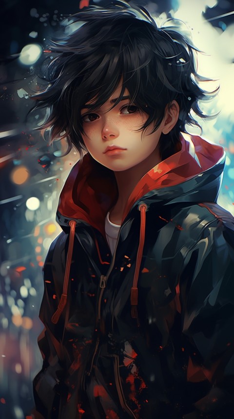 Portrait of Cute Anime Boy Aesthetic (317)