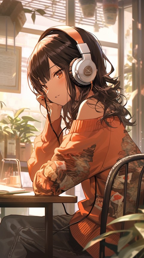 Girl Listening To Music At Home Room Aesthetic (22)