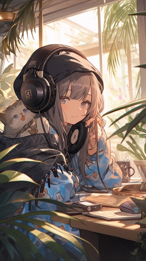 Girl Listening To Music At Home Room Aesthetic (16)