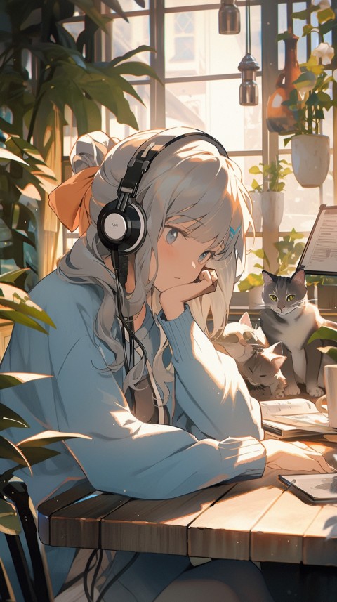 Girl Listening To Music At Home Room Aesthetic (33)