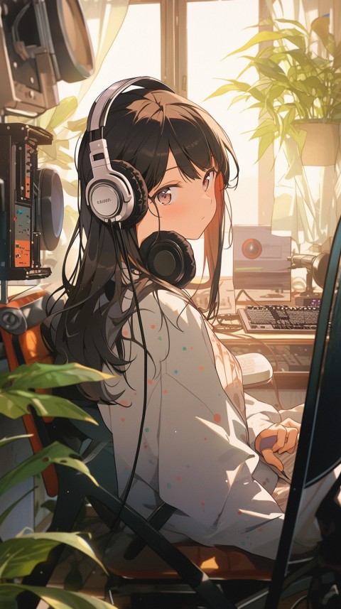 Girl Listening To Music At Home Room Aesthetic (69)