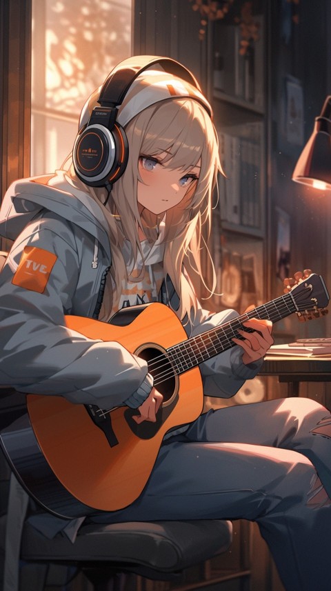 Girl Listening To Music At Home Room Aesthetic (81)