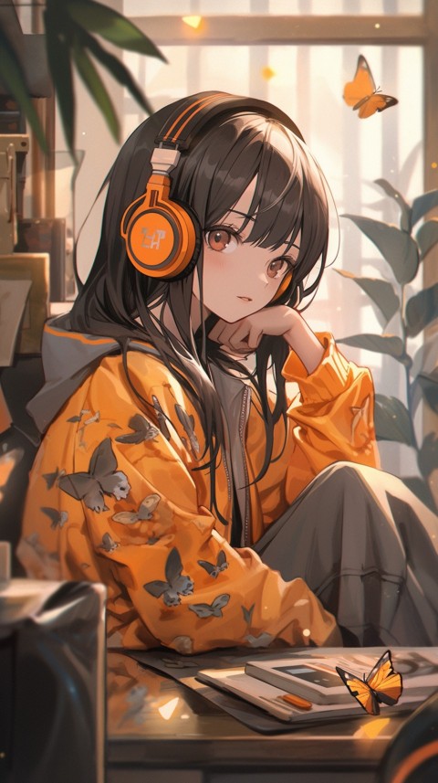 Girl Listening To Music At Home Room Aesthetic (77)