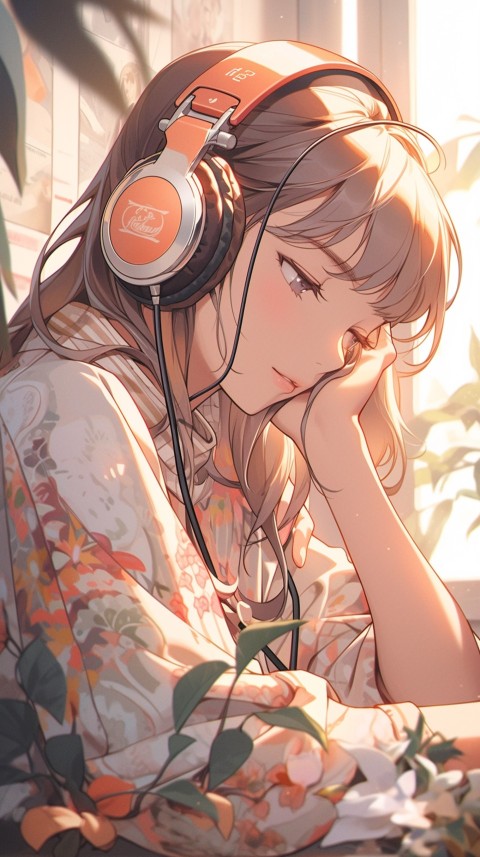 Girl Listening To Music At Home Room Aesthetic (75)