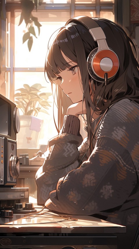 Girl Listening To Music At Home Room Aesthetic (101)