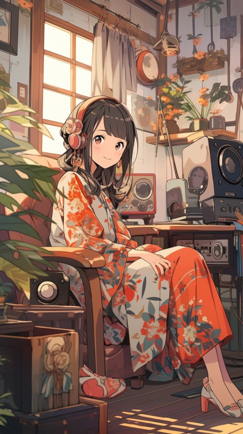 Girl Listening To Music At Home Room Aesthetic (142)