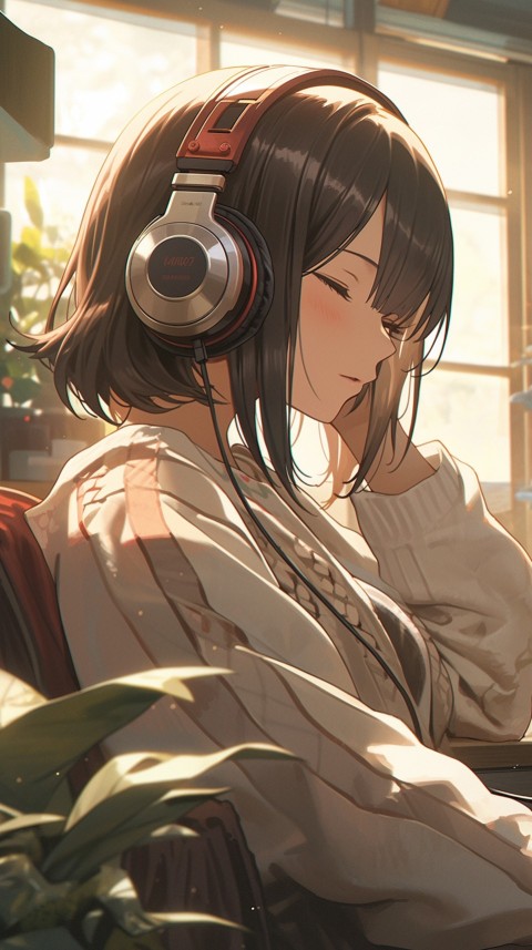 Girl Listening To Music At Home Room Aesthetic (122)