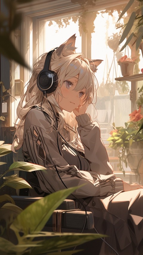 Girl Listening To Music At Home Room Aesthetic (140)