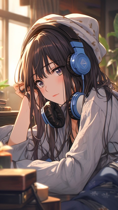 Girl Listening To Music At Home Room Aesthetic (105)