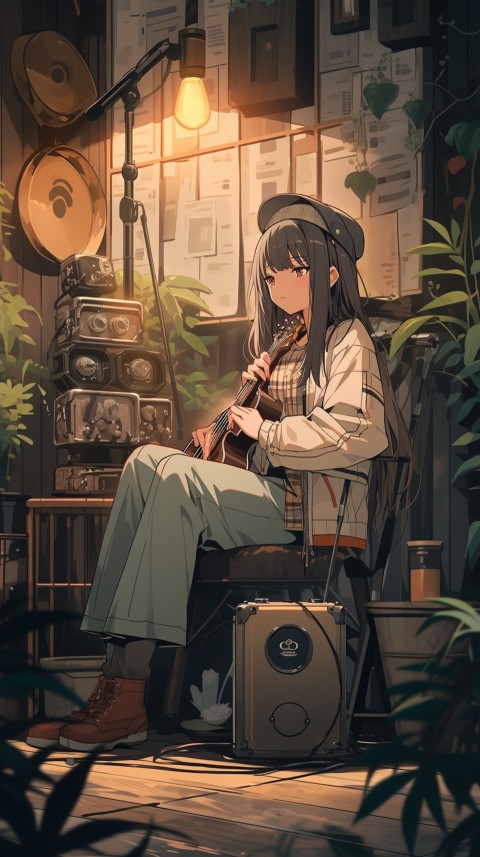 Girl Listening To Music At Home Room Aesthetic (141)
