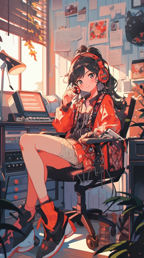 Girl Listening To Music At Home Room Aesthetic (148)