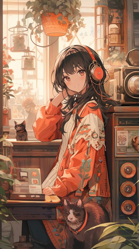 Girl Listening To Music At Home Room Aesthetic (104)