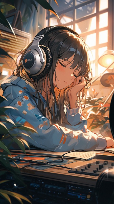 Girl Listening To Music At Home Room Aesthetic (134)