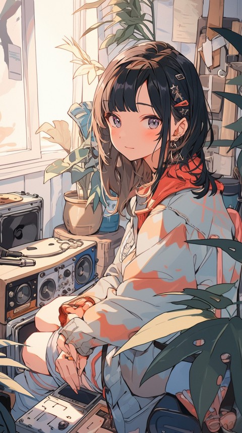 Girl Listening To Music At Home Room Aesthetic (126)