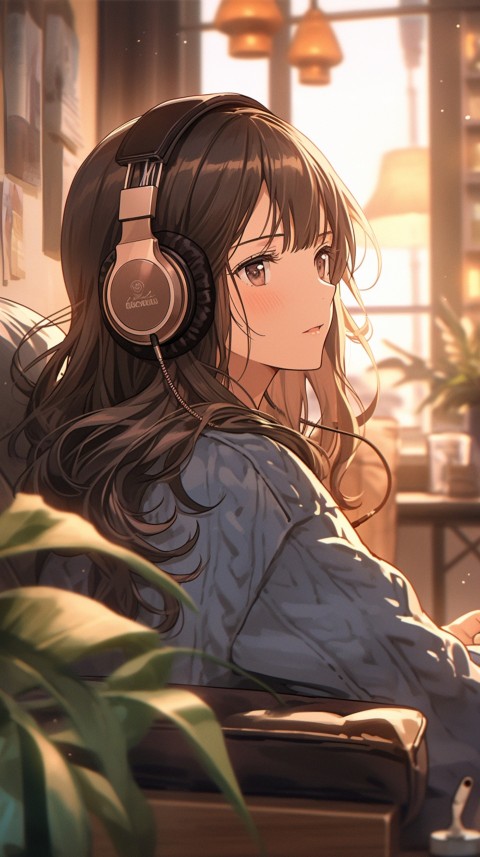 Girl Listening To Music At Home Room Aesthetic (137)