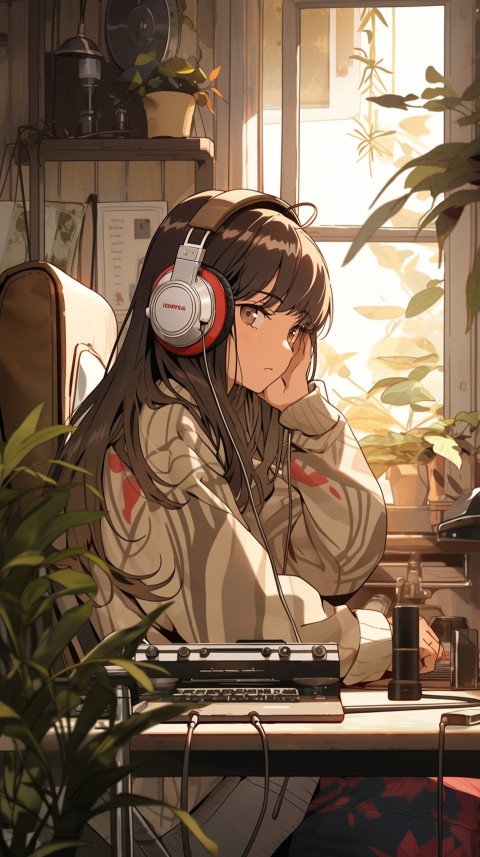 Girl Listening To Music At Home Room Aesthetic (192)