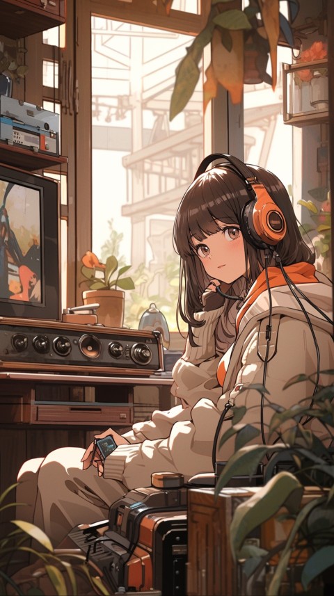 Girl Listening To Music At Home Room Aesthetic (189)