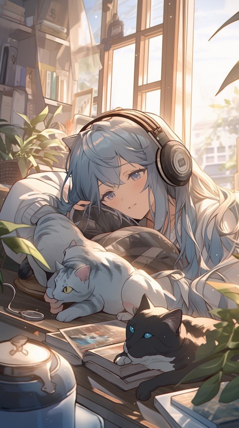 Girl Listening To Music At Home Room Aesthetic (159)